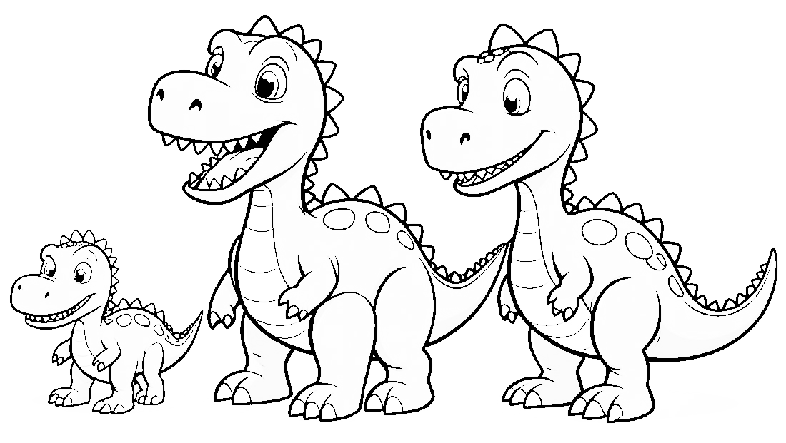 Free coloring page to print Cute and friendly cheerful