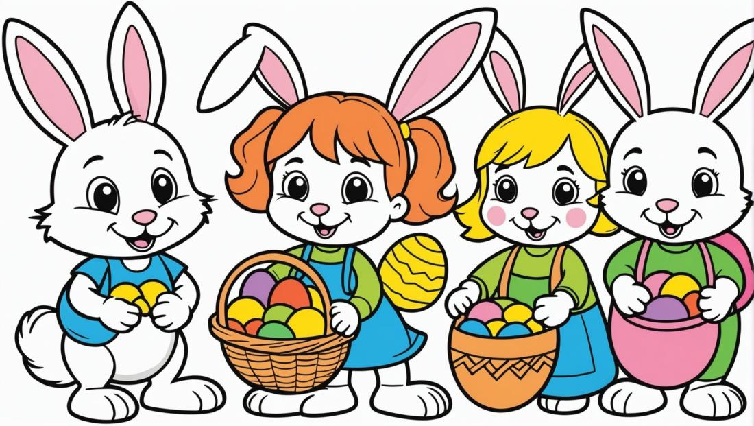 Free coloring page to print easter