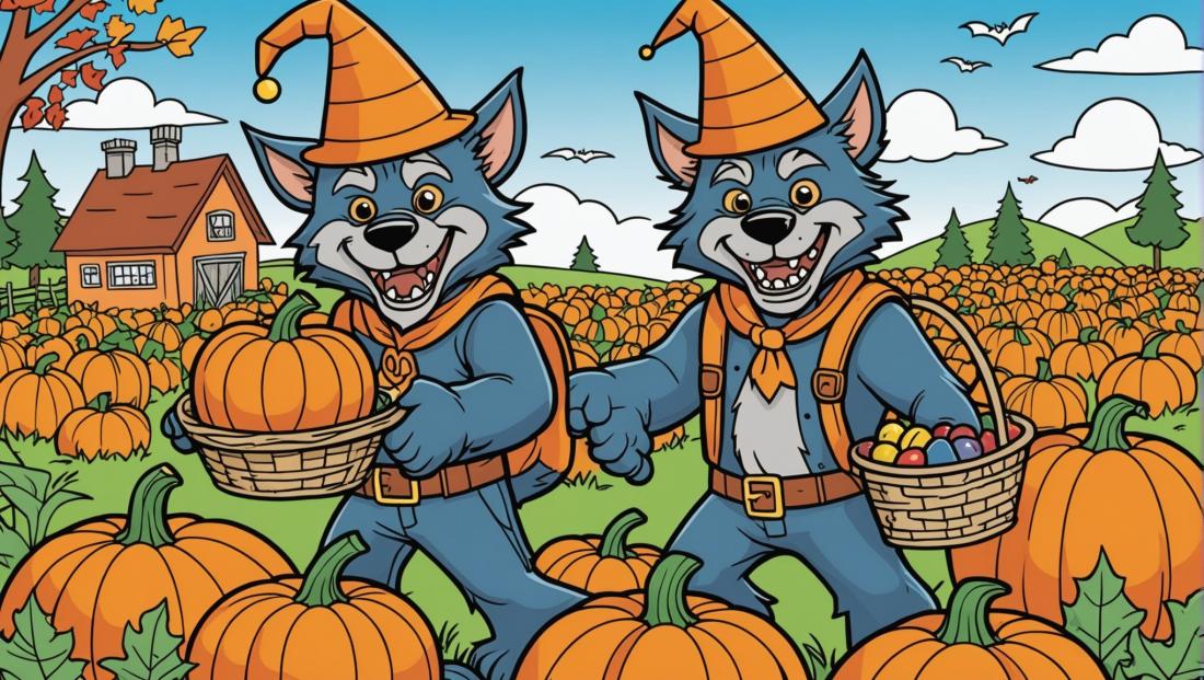 Free coloring page to print A halloween friendly werewolf