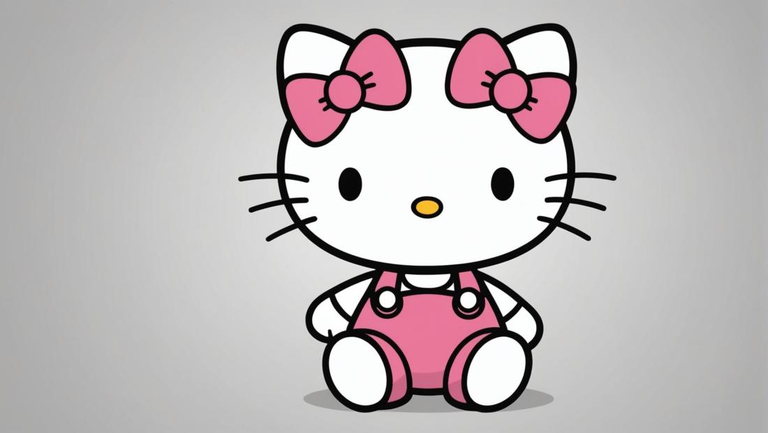 Free coloring page to print hello kitty