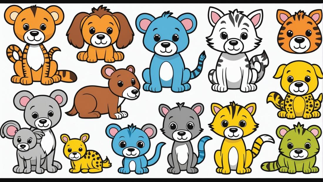 Free coloring page to print animal crafts 